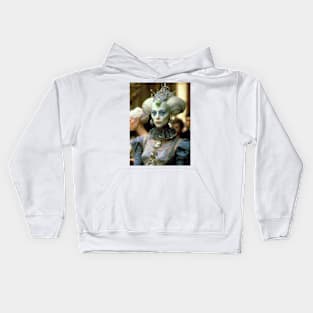 Alien Cyber-Rococo Fashion Kids Hoodie